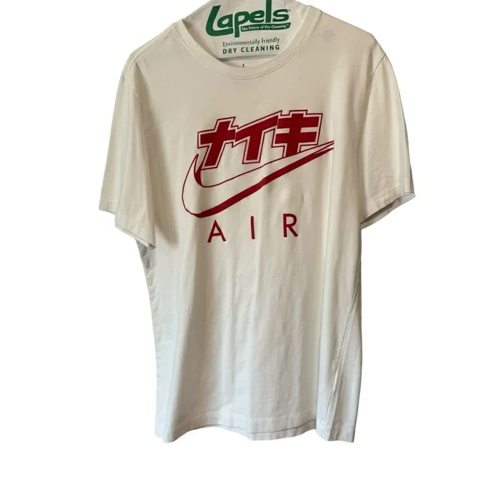 NIKE AIR JORDAN LEGACY 1 CREWNECK SHORT SLEEVE WHITE TEE SHIRT
